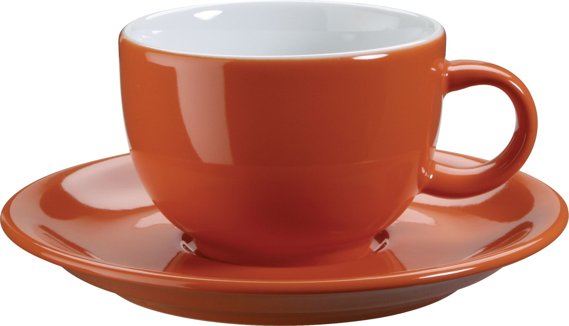 Kaffee-/Cappuccinotasse obere orange